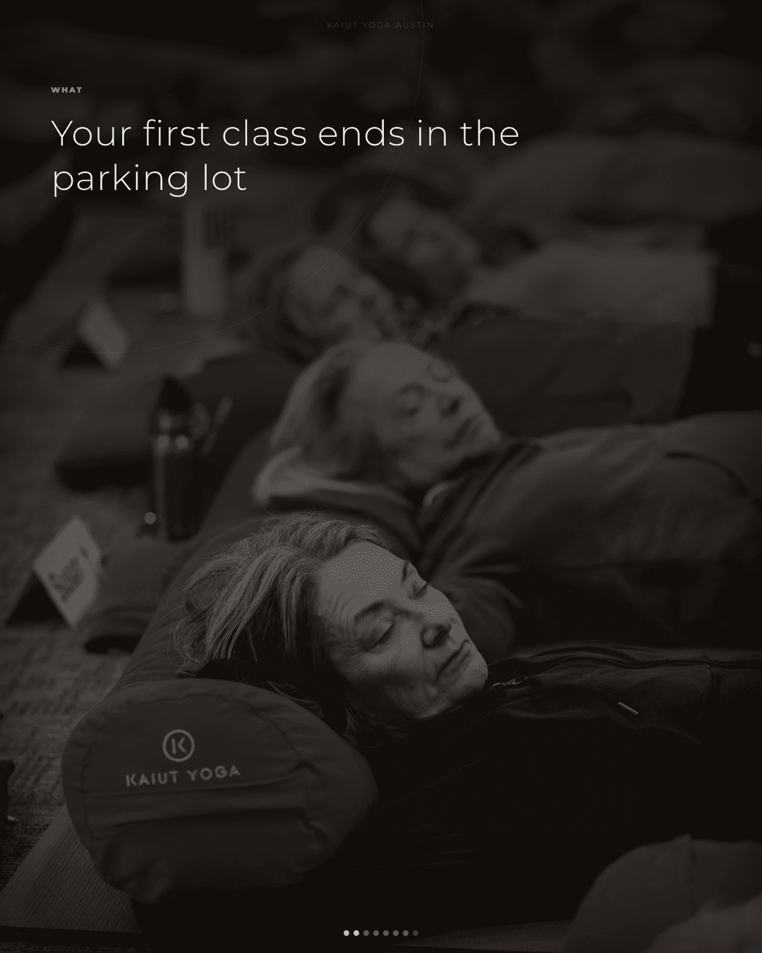 v8 dark — Your first class ends in the parking lot